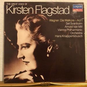 Wagner Perf. by Vienna Philharmonic Orch. Soprano of Flagstad Vinyl Lp